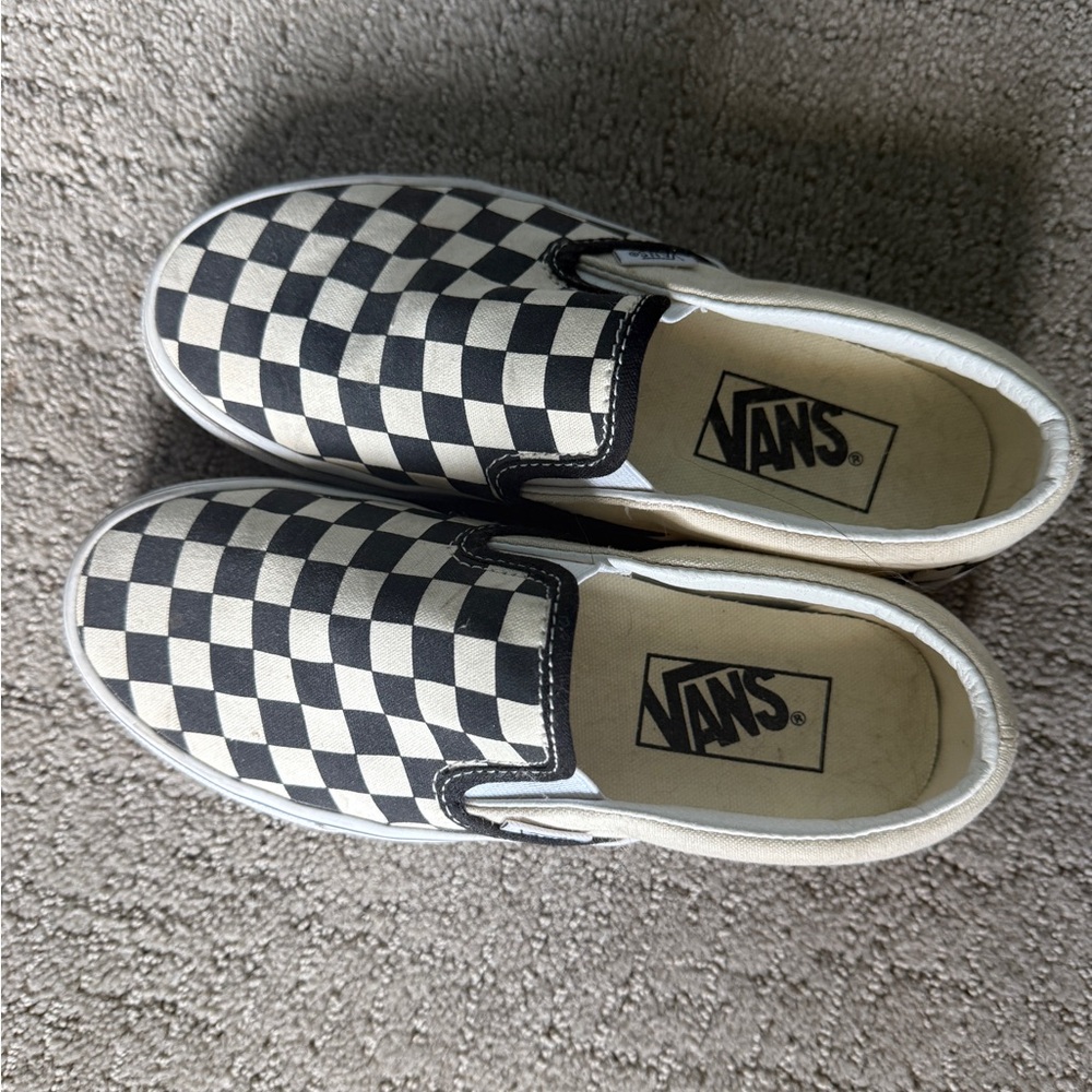 Vans Black and White Checkered Sneakers